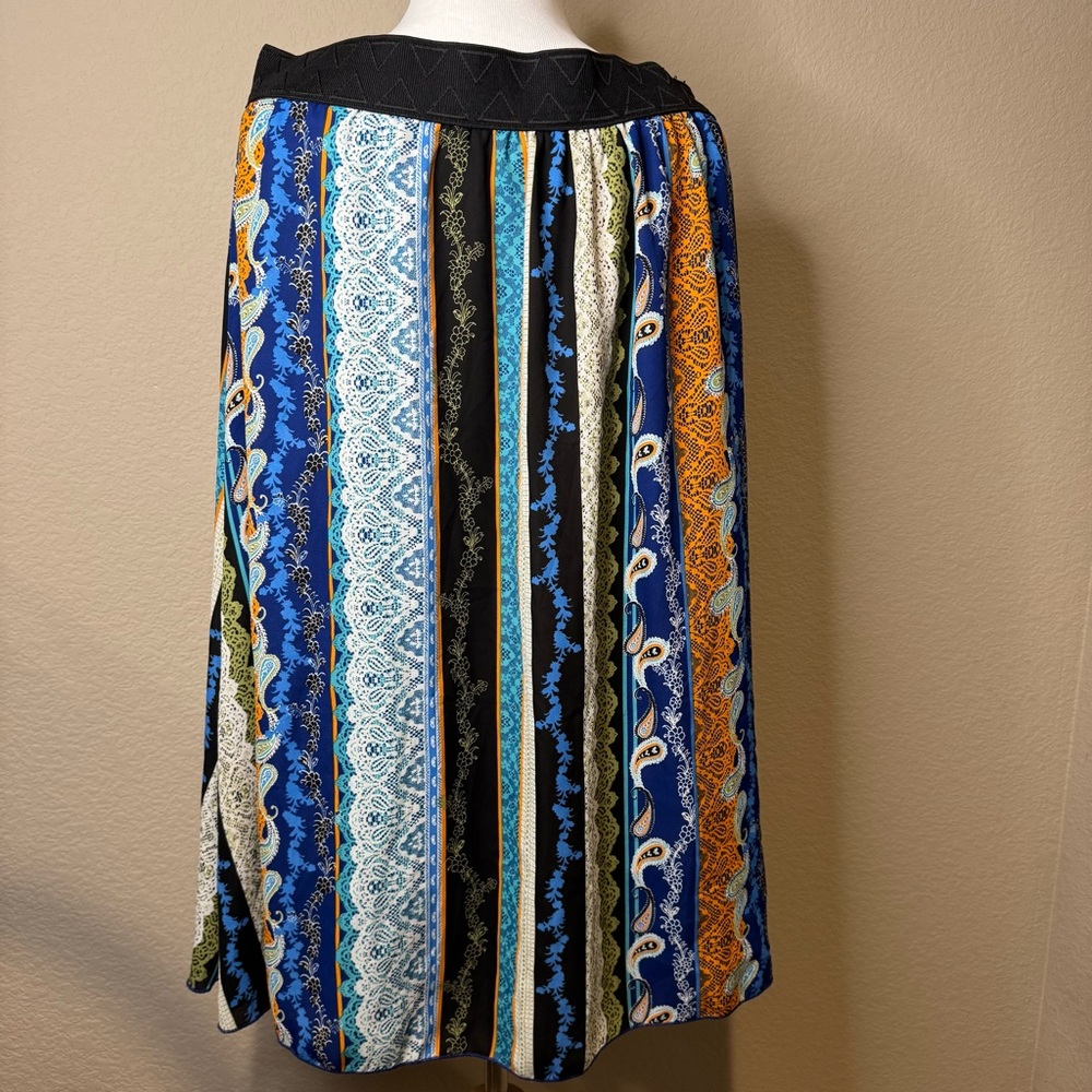 LuLaRoe Vibrant Striped Lola Skirt
